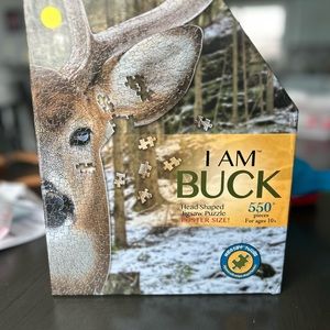 I AM Buck head shaped Jigsaw puzzle. 550 pieces